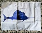 Sailfish catpure flag  Size : Height: 31cm/12in x Width: 44cm/17in