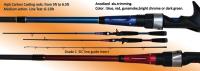 Osprey High carbon casting rod. Casting rods from 5 to 7ft , ultra light to medium heavy action