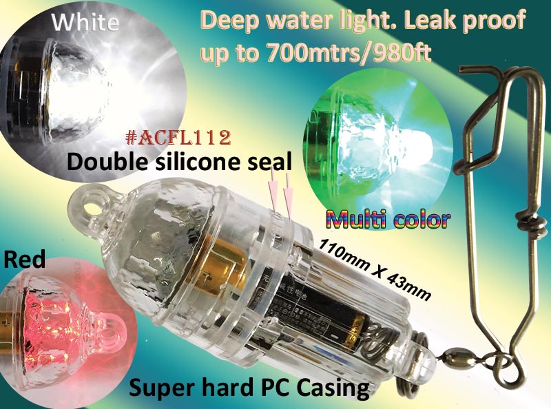 Underwater light for lures and traps